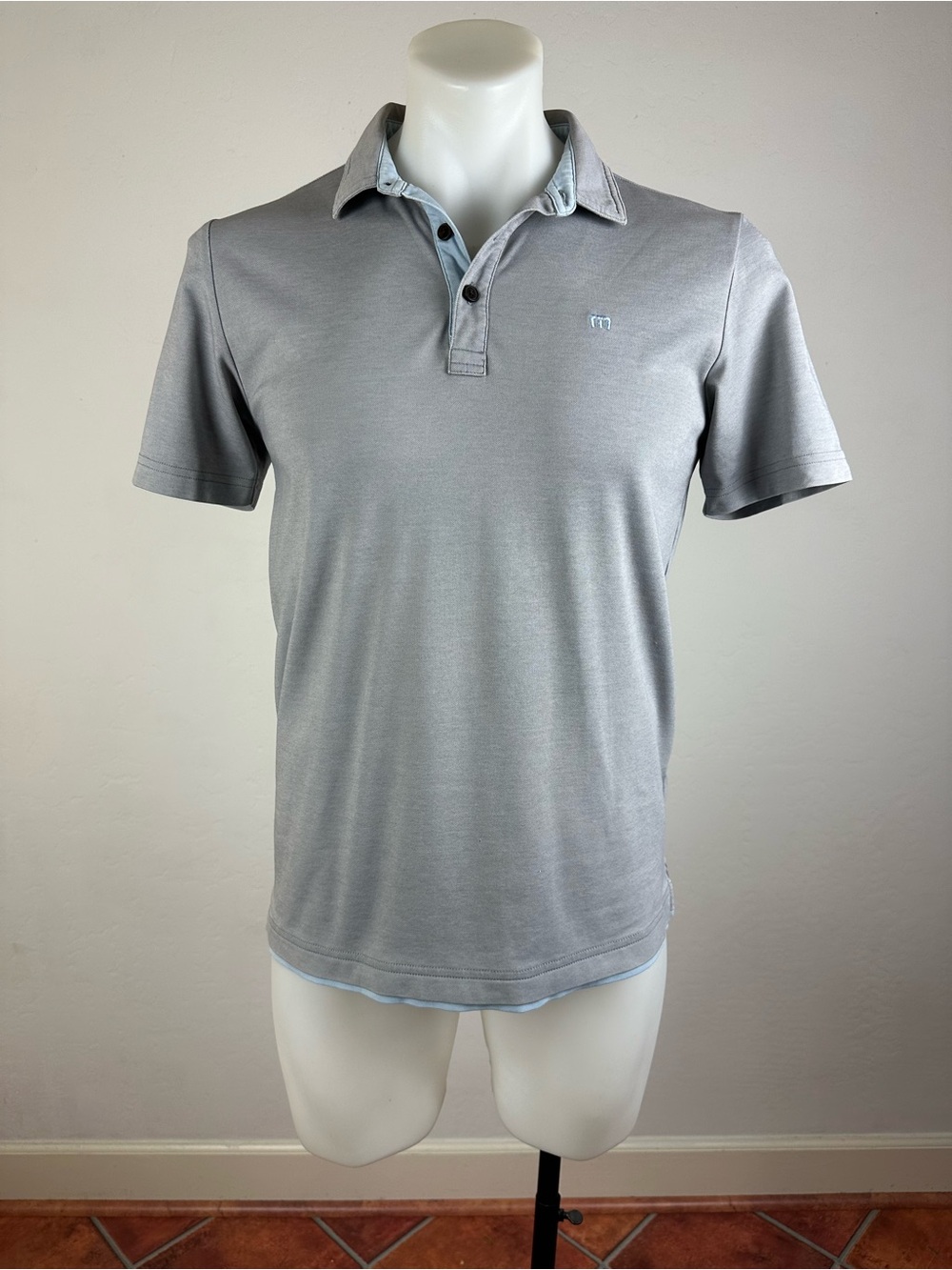 Travis Mathew Men's Performance Polo with Contrast Collar and Trim